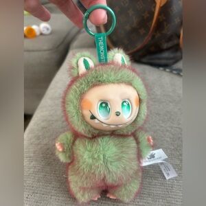 Labubu Custom Kiwi Green Key Chain Pendant  , new no box
